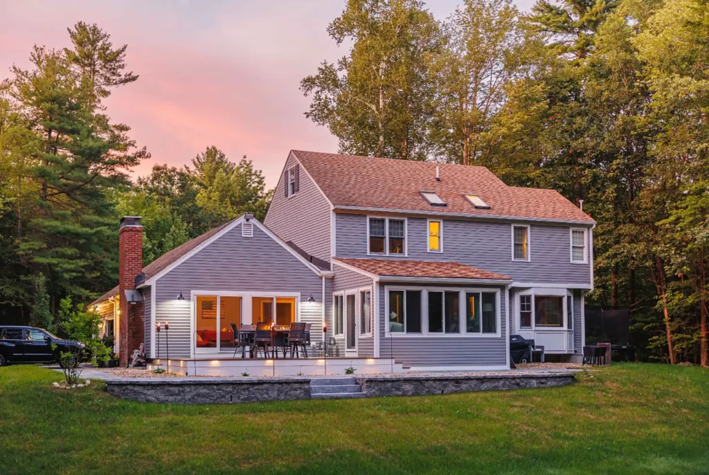 Sunroom addition project in New Hampshire