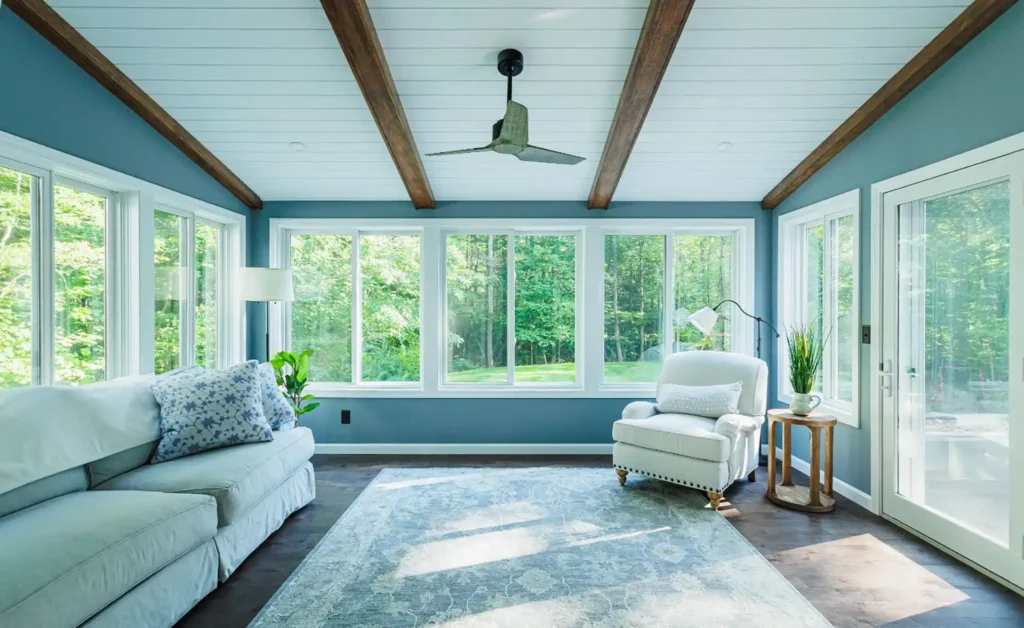 Sunroom addition project in New Hampshire