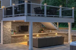 Deck Lighting Installation in Merrimack, NH | Villandry Home & Outdoor Living